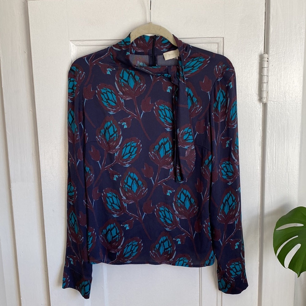 L’ Autre Chose Tie Neck Blouse